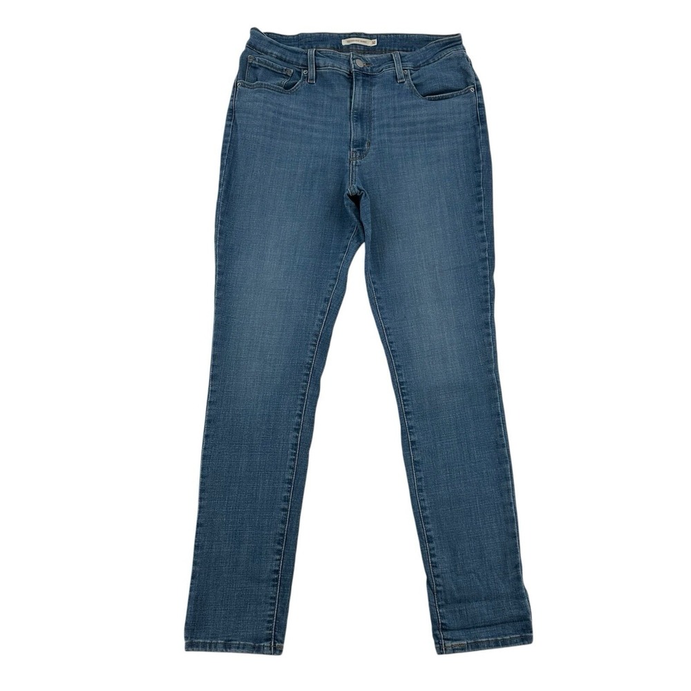 Levis 721 High Rise Skinny Jeans Womens 32 Medium Wash Blue Stretch Denim Pants